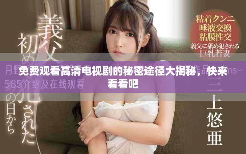 免费观看高清电视剧的秘密途径大揭秘，快来看看吧