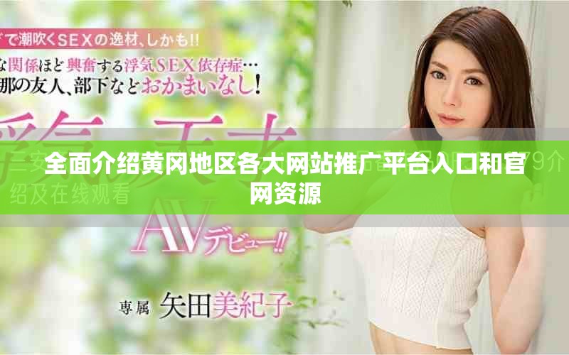 全面介绍黄冈地区各大网站推广平台入口和官网资源
