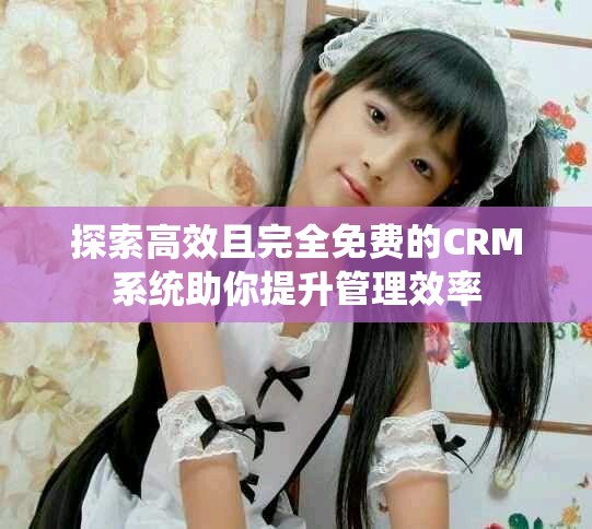 探索高效且完全免费的CRM系统助你提升管理效率