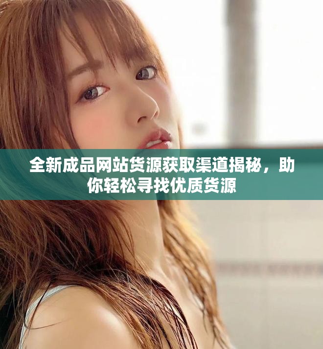 全新成品网站货源获取渠道揭秘，助你轻松寻找优质货源