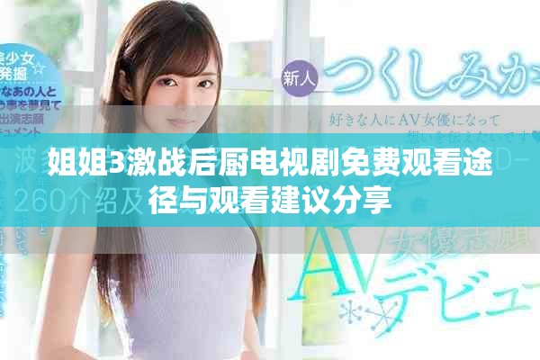 姐姐3激战后厨电视剧免费观看途径与观看建议分享