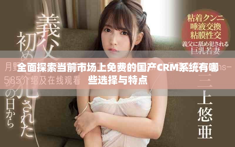 全面探索当前市场上免费的国产CRM系统有哪些选择与特点