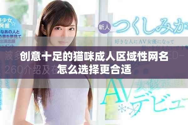 创意十足的猫咪成人区域性网名怎么选择更合适