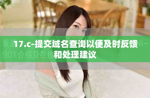 17.c-提交域名查询以便及时反馈和处理建议