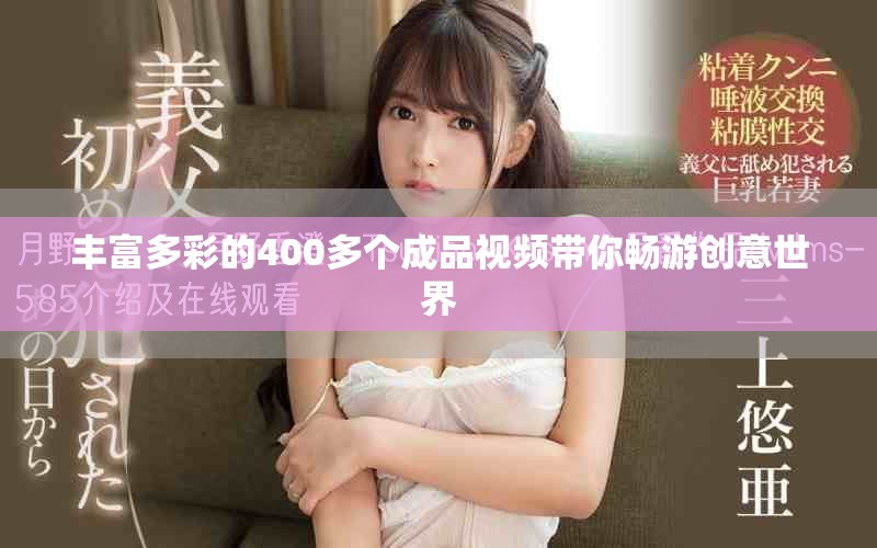 丰富多彩的400多个成品视频带你畅游创意世界