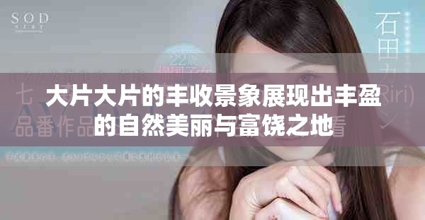 大片大片的丰收景象展现出丰盈的自然美丽与富饶之地