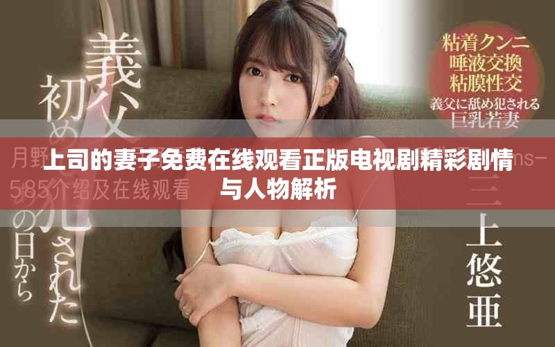 上司的妻子免费在线观看正版电视剧精彩剧情与人物解析