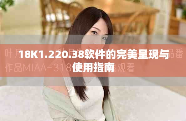 18K1.220.38软件的完美呈现与使用指南