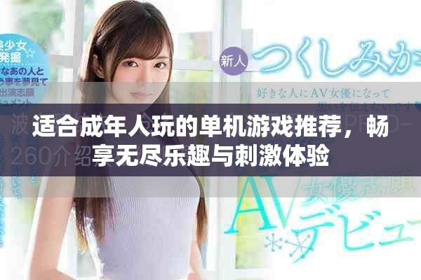 适合成年人玩的单机游戏推荐，畅享无尽乐趣与刺激体验