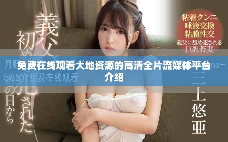 免费在线观看大地资源的高清全片流媒体平台介绍