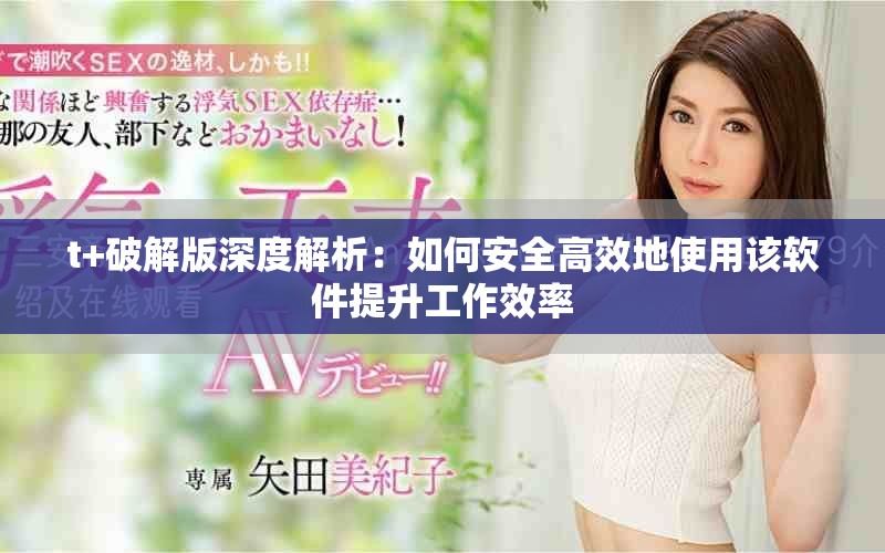 t+破解版深度解析：如何安全高效地使用该软件提升工作效率
